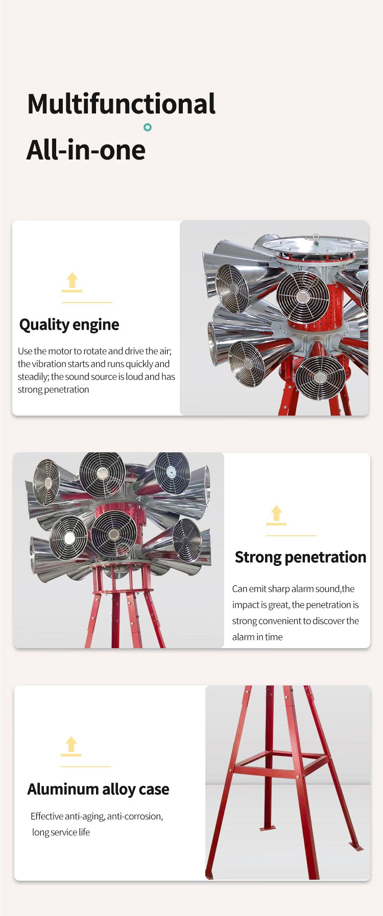 Вертикальная двойная тревога с кронштейном многофункциональной 