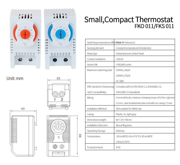 KTO 011, KTS 011 Таблица параметров 