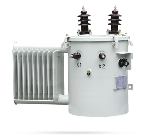 Однофазный колоночный нефтяной трансформатор, установленная на колонне, 11 кВ